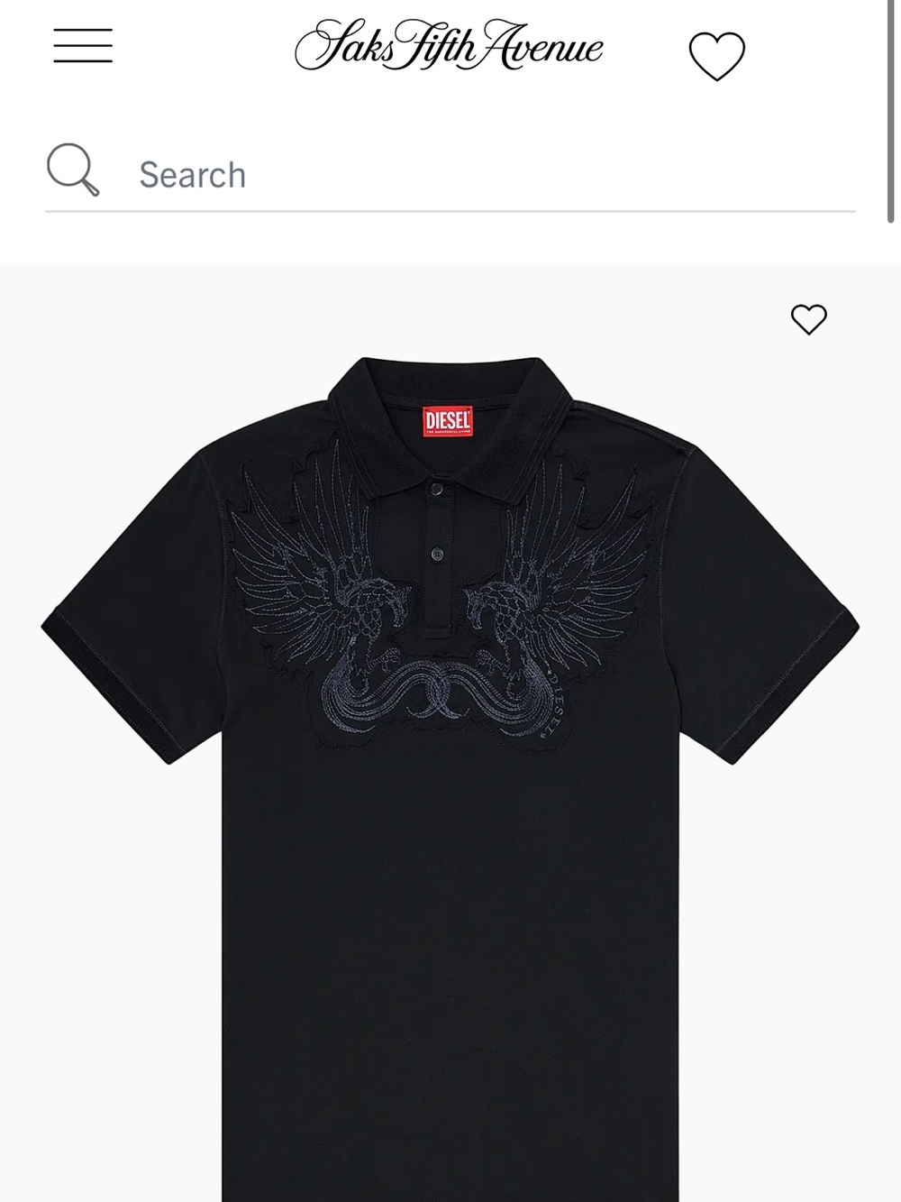 Diesel Phen Embroidered Polo Shirt